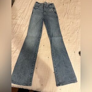 Good American Flare Denim- Size 0/25- Indigo